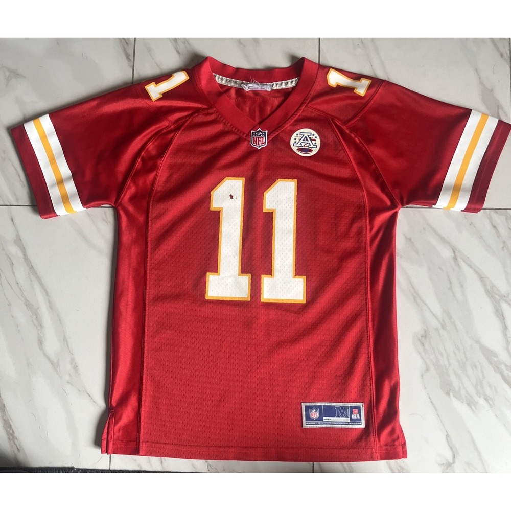 NFL Pro Line Alex Smith Jersey #11 Kansas City Chiefs Youth Medium - Elite Style